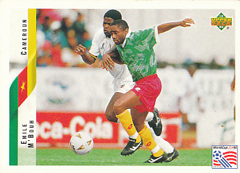 Emile M'Bouh Cameroon Upper Deck World Cup 1994 Eng/Ita #193